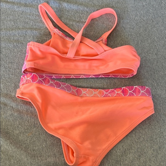 Wonder Nation Pink and Orange Kids Bikini - Picture 3 of 3